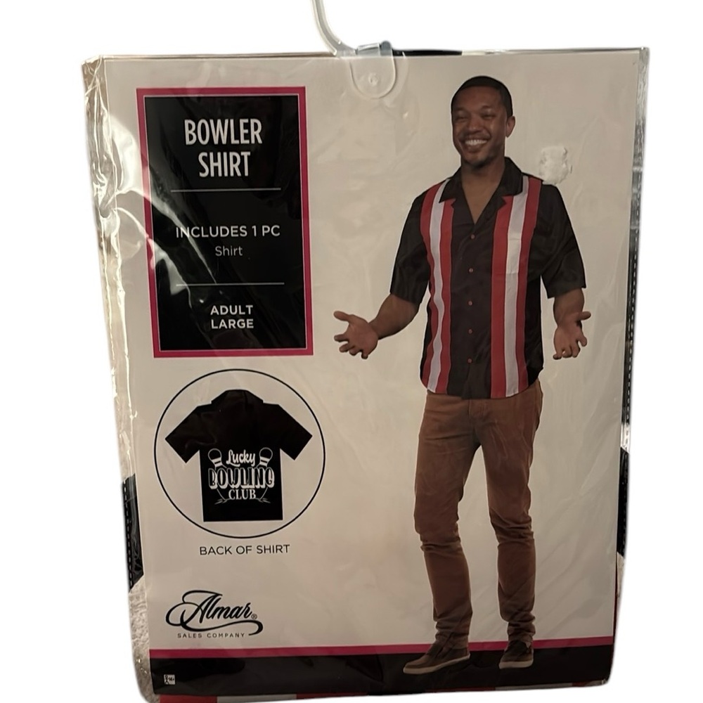 Black and Red Bowler Shirt Costume